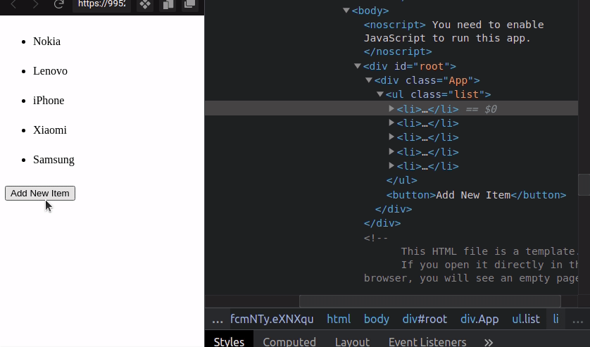 only-one-item-rerender